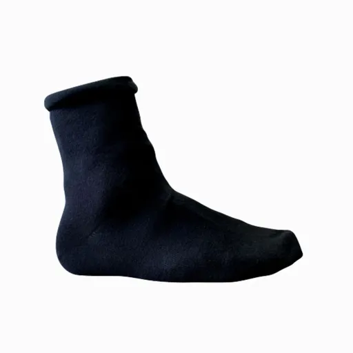 Ponožky pre osoby s objemnými nohami - bez lemu - čierne - Ovecha Veľkosť: L (35-38)