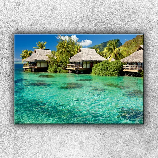 Foto na plátne Chatky pri mori 50x35 cm