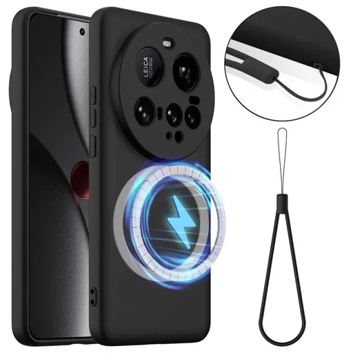 RUBBER MAGSAFE Silikónový kryt pre Xiaomi 15 Ultra BLACK