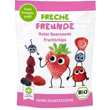 Freche Freunde BIO Ovocné čipsy – Lesné plody mix 10 g (4260618523186)