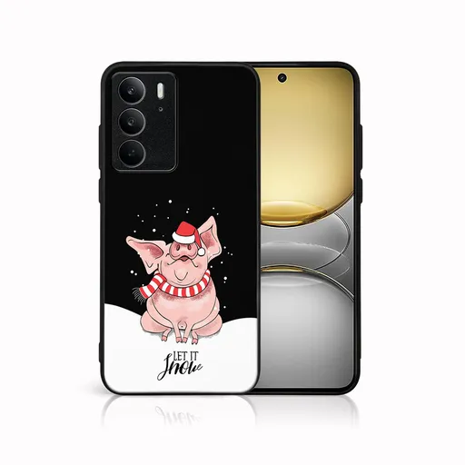 MY ART Kryt s vianočným dizajnom Realme C75 / Realme 14x 5G LET IT SNOW (075)