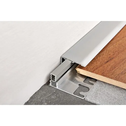 Lišta dištančná Progress Profile Terminal Pin silver, hliník elox, dĺžka 270 cm, výška hrany 11 mm, PINTPCAA09