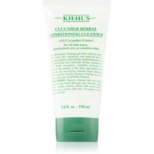 Kiehl's Cucumber Conditioning Cleanser jemná čistiaca emulzia pre všetky typy pleti vrátane citlivej 150 ml