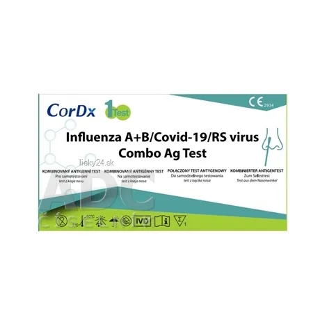 CorDx Influenza A+B/Covid-19/RS virus Combo TEST