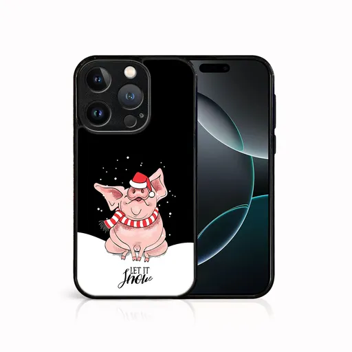 MY ART Kryt s vianočným dizajnom Apple iPhone 16 Pro Max LET IT SNOW (075)