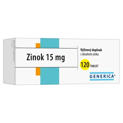 GENERICA Zinok 15 mg 120 tabliet