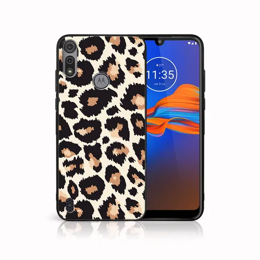MY ART Silikónový kryt Motorola Moto E6s LEOPARD PRINT (238)