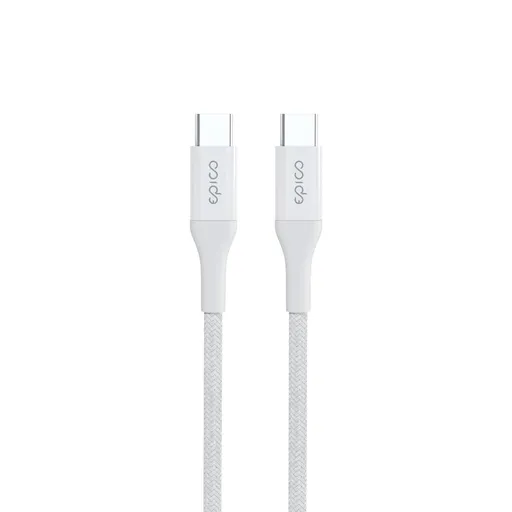 Epico Braided PD Cable 1,2 m USB-C to USB-C - biela