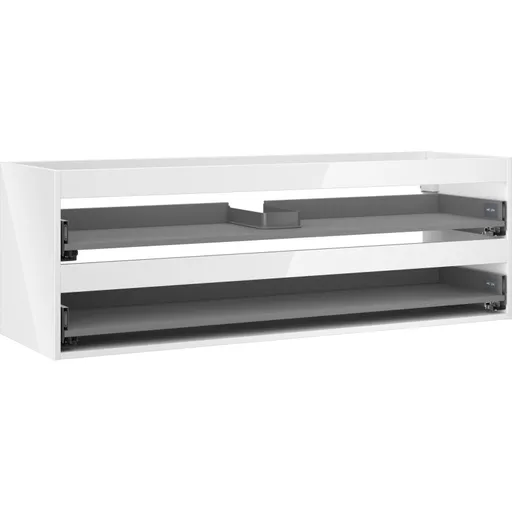 MEXEN - Box-A skrinka pre umývadlo 140, 2 zásuvky, biela lesk 91AX0-1400-470-2-00