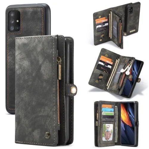 WALLET Ochranný kryt s peňaženkou 2v1 pre Samsung Galaxy A71 čierny
