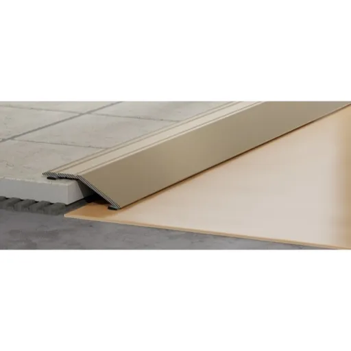 Lišta prechodová Havos champagne, hliník elox, dĺžka 90 cm, výška hrany 14 mm, LPZ4ALECH90