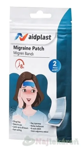 Aidplast Náplasť na migrény 2ks