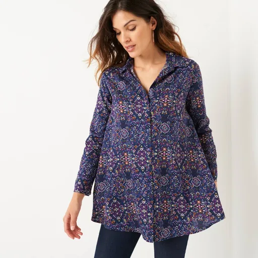 Dlhá tunika s kašmírovou potlačou