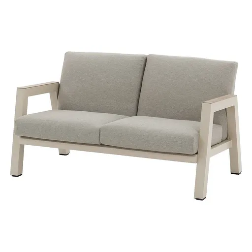 DEOKORK Hliníková 2-miestna lavica HELIOS (ivory)