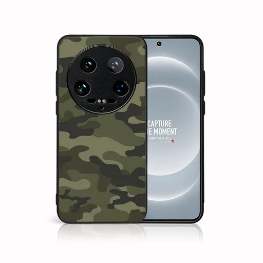 MY ART Ochranný kryt pre Xiaomi 14 Ultra GREEN CAMO (235)