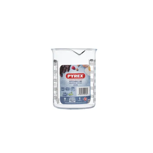 Sklenená odmerka s lievikom PYREX 500ml