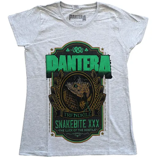 Pantera tričko Snakebite XXX Label Šedá XXL
