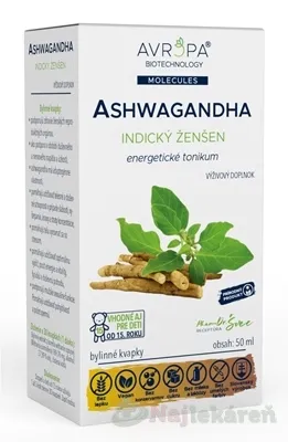 AVROPA Ashwagandha bylinné kvapky 50ml