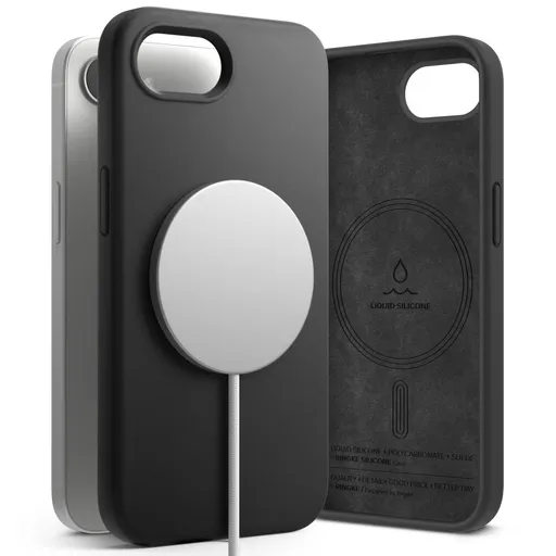 RINGKE SILICONE MAGSAFE Ochranný kryt Apple iPhone 16e BLACK