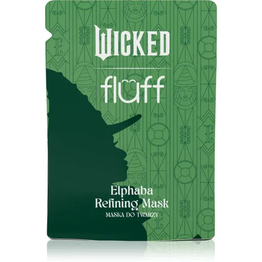 Fluff Wicked Elphaba Refining Mask jednorazová plátenková maska na tvár 17 ml