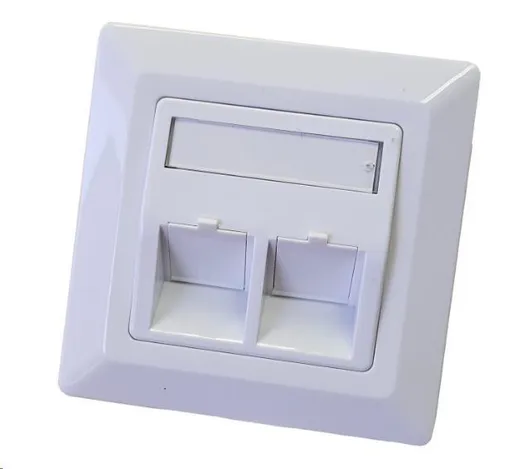 Zásuvka neosadená univerzálna 2 port - 80x80