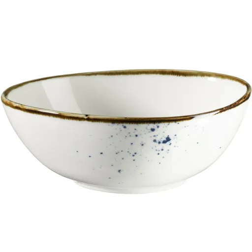 Mäser Oválná miska Pintar White modré tečky 15,5 x13,5 cm, M