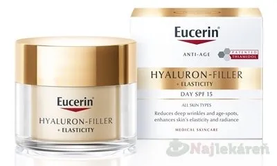 Eucerin HYALURON-FILLER+ELASTICITY SPF 15 denný krém 50ml