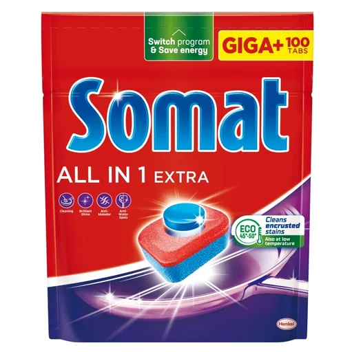 SOMAT All in 1 Extra Tablety do umývačky 100 kusov