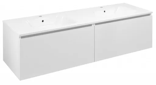 SAPHO - LOREA skrinka 160x46x51,5cm (80+80cm), biela matná LE080-3131-01