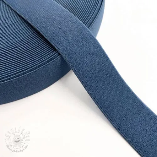 Guma hladká 3 cm dark jeans