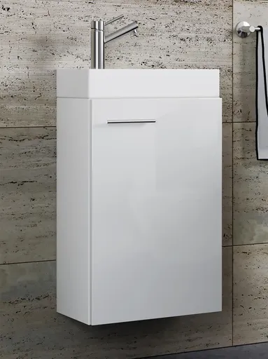 VCM 2dílné umyvadlo pro hosty Slito, bílé