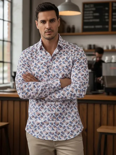 Moderná biela pánska košeľa skl.3