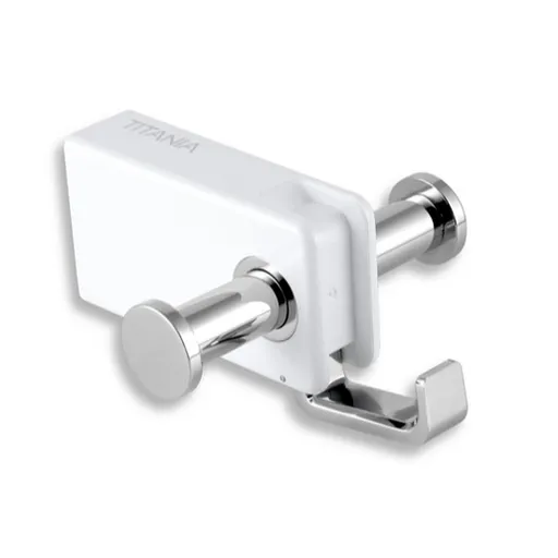 Novaservis Yacore dvojháčik biela/chróm 65556.4