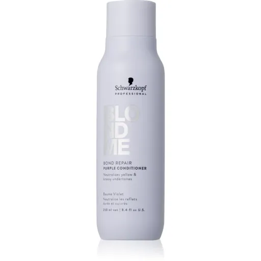 Schwarzkopf Professional Blondme Bond Repair Purple Conditioner fialový kondicionér pre blond vlasy 250 ml