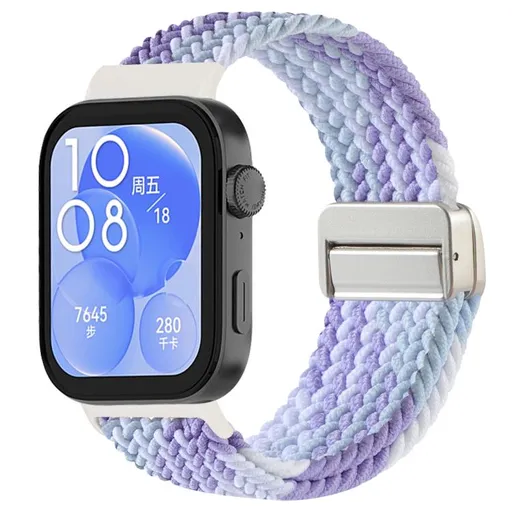 BRAIDED Nylonový remienok pre Huawei Watch Fit 4 / Fit 4 Pro VIOLET