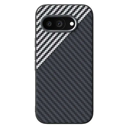 ABEEL C CARBON Ochranný kryt pre Google Pixel 9a BLACK-SILVER