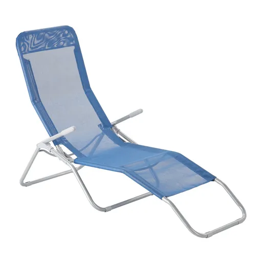 Aldotrade Ležadlo záhradné skladacie 137 x 58 x 94 cm, modrá