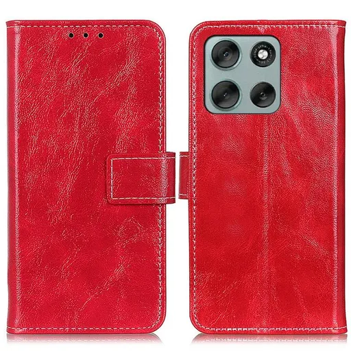 RETRO Peňaženkový obal Motorola Moto G86 Power 5G červený