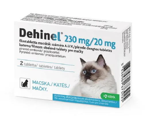 Dehinel 230 mg/20 mg pre mačky 2 tbl