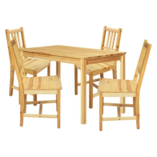 Jedálenský stôl 8848 lak + 4 stoličky 869 lak