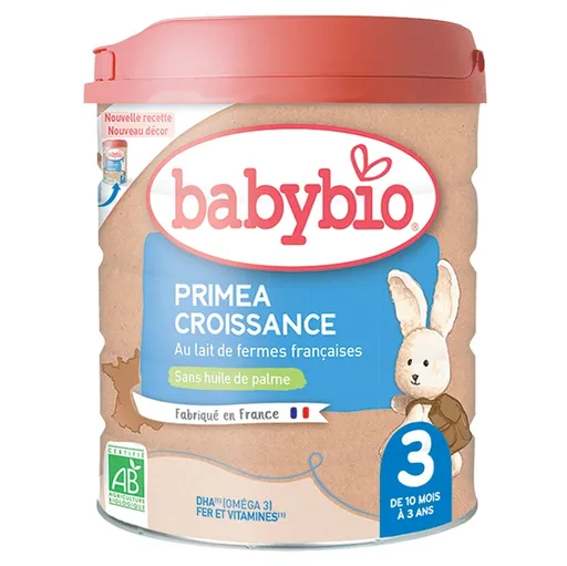 BABYBIO Primea 3 batoľacie dojčenské bio mlieko 800 g