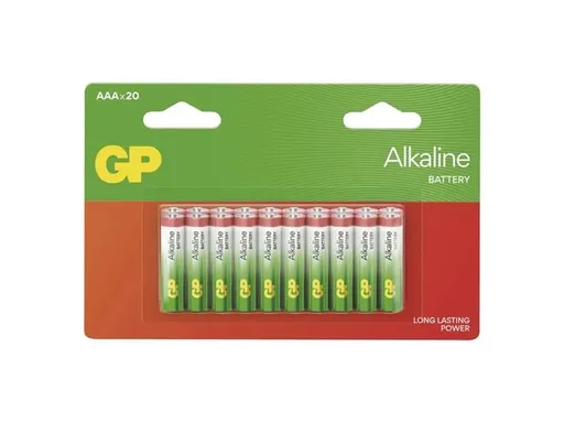 Batéria AAA (R03) alkalická GP Alkaline 20ks