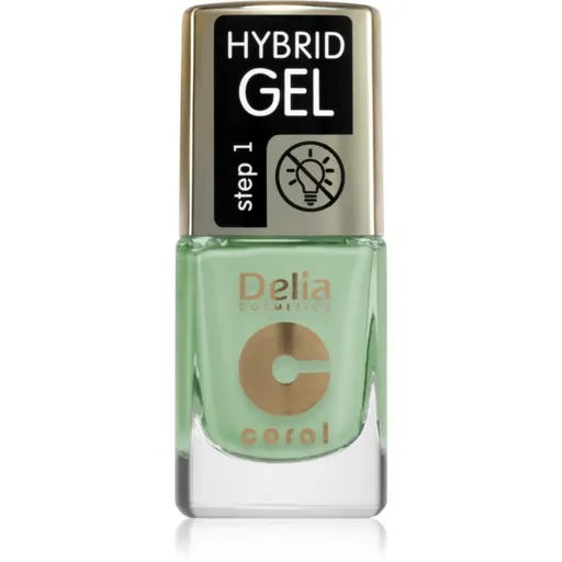 Delia Cosmetics Coral Nail Enamel Hybrid Gel gélový lak na nechty odtieň 138 11 ml