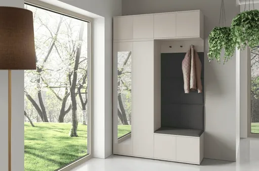 ArtPK Predsieň BIANCO 1 | cashmere so zrkadlom Farba: Trinity 15