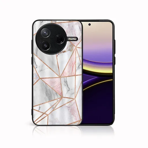 MY ART Ochranný kryt pre Xiaomi Poco F7 Pro PINK MARBLE (143)