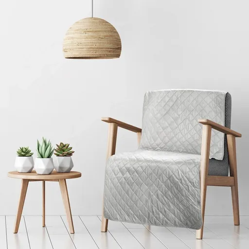 ArtFir Prikrývka na posteľ LUIZ 5 | svetlo strieborná 70 x 160 cm