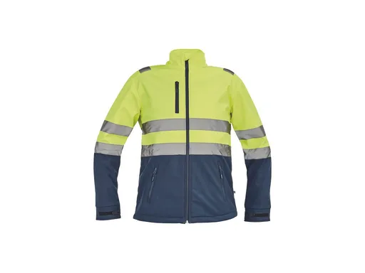 GRANADA HV SOFTSH.bunda žltá/navy L