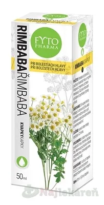 FYTO RIMBABA kvapky pri bolestiach hlavy 50 ml