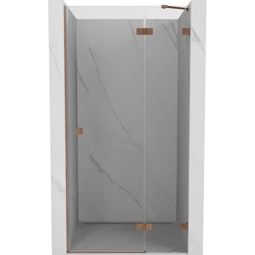 MEXEN/S - Lunar sprchové dvere krídlové pravá 125, transparent, meď kartáčovaná 834-125-000-65-00-P