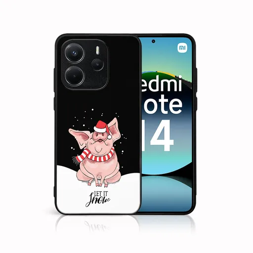 MY ART Kryt s vianočným dizajnom Xiaomi Redmi Note 14 LET IT SNOW (075)